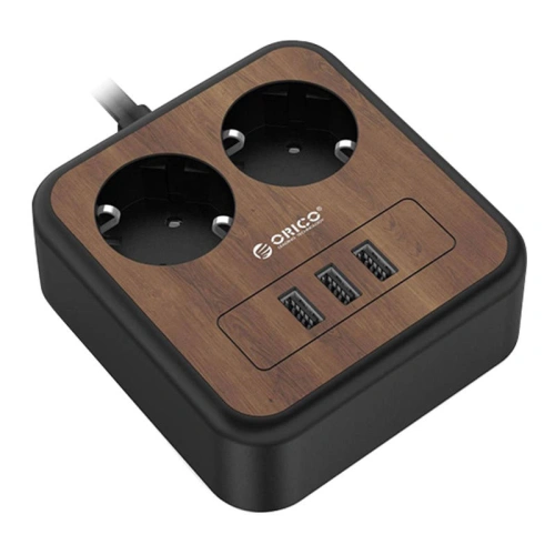Listwa zasilająca z 2 gniazdami AC, 3x USB, Orico, 1.4m, 2500W