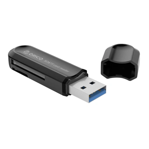 Czytnik kart pamięci TF/SD Orico CRS21-BK, USB 3.0, do 2TB (czarny)