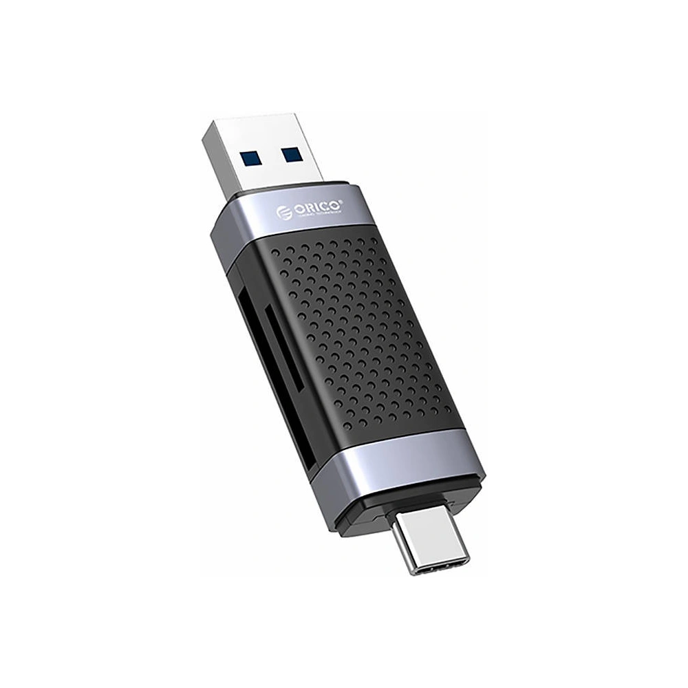 Hurtownia GSM - Cititor de carduri de memorie TF/SD Orico CD2D-AC2-BK-EP, USB + USB-C (negru) - ORC119 - {ean13} - Hurt