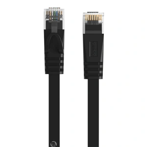 Hurtownia GSM - Ploché síťový kabel Ethernet Orico, RJ45, Cat.6, 1m (černý) - ORC125 - {ean13} - Hurt