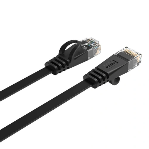 Płaski kabel sieciowy Ethernet Orico, RJ45, Cat.6, 5m (czarny)