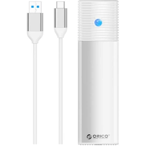 Hurtownia GSM - Obudowa zewnętrzna dysku M.2 SATA, Orico PWM2-WH-EP USB-C, 5Gbps (srebrna) - ORC131 - {ean13} - Hurt