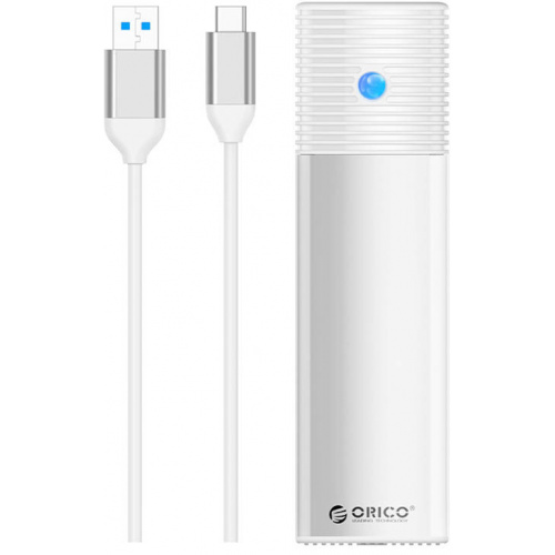 Orico Distributor - 6941788828186 - ORC131 - Orico PWM2-WH-EP External Drive Enclosure M.2 SATA USB-C, 5Gbps (silver) - B2B homescreen