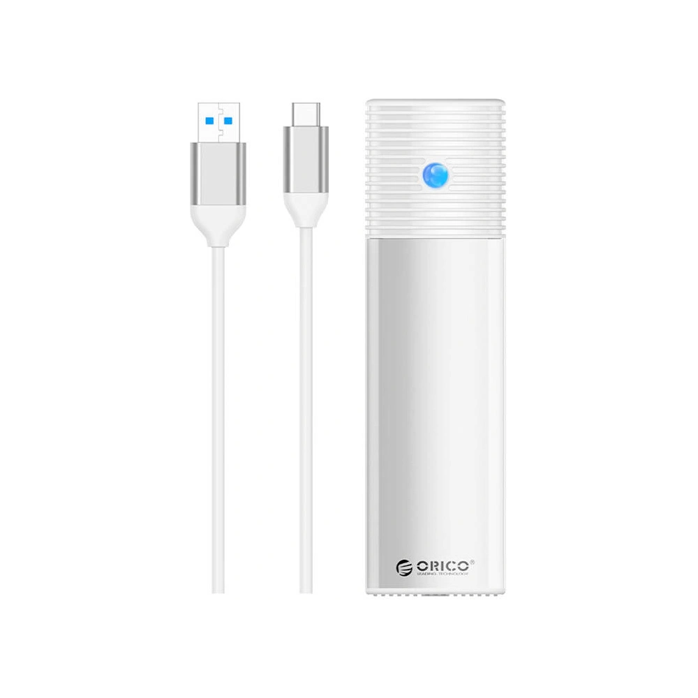 Hurtownia GSM - Obal pro externí M.2 SATA disk, Orico PWM2-WH-EP USB-C, 5Gbps (stříbrná) - ORC131 - {ean13} - Hurt