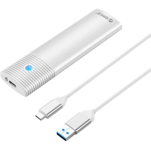 Hurtownia GSM - M.2 SATA külső ház, Orico PWM2-WH-EP USB-C, 5Gbps (ezüst) - ORC131 - {ean13} - Hurt