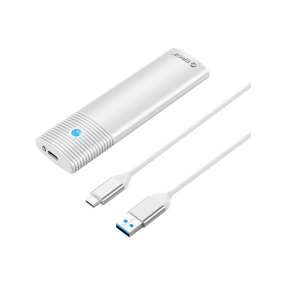 Hurtownia GSM - Obal pro externí M.2 SATA disk, Orico PWM2-WH-EP USB-C, 5Gbps (stříbrná) - ORC131 - {ean13} - Hurt