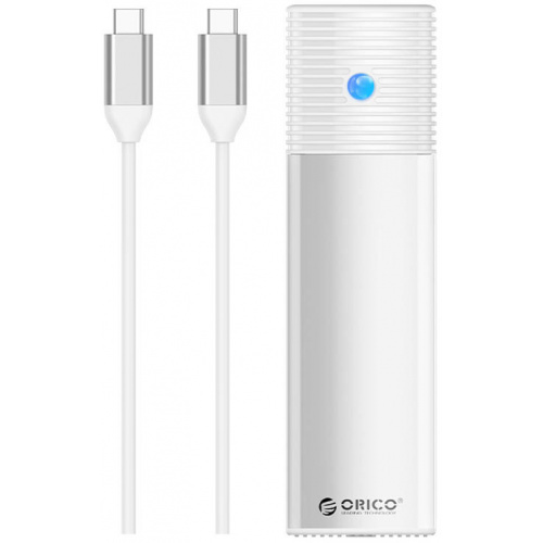 Orico Distributor - 6941788828223 - ORC133 - Orico PWM2-G2-WH-EP External Drive Enclosure M.2 NVMe USB-C, 10Gbps (silver) - B2B homescreen