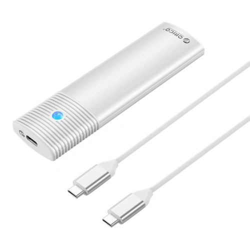 Obudowa zewnętrzna dysku M.2 NVMe, Orico PWM2-G2-WH-EP, USB-C, 10Gbps (srebrna)