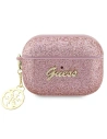 Hurtownia GSM - Etui Guess GUAP2GLGSHP Apple AirPods Pro 2 tok rózsaszín/pink Glitter Flake 4G Charm - GUE2395 - {ean13} - Hurt