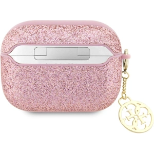 Hurtownia GSM - Etui Guess GUAP2GLGSHP Apple AirPods Pro 2 tok rózsaszín/pink Glitter Flake 4G Charm - GUE2395 - {ean13} - Hurt