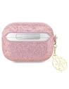 Hurtownia GSM - Etui Guess GUAP2GLGSHP Apple AirPods Pro 2 tok rózsaszín/pink Glitter Flake 4G Charm - GUE2395 - {ean13} - Hurt