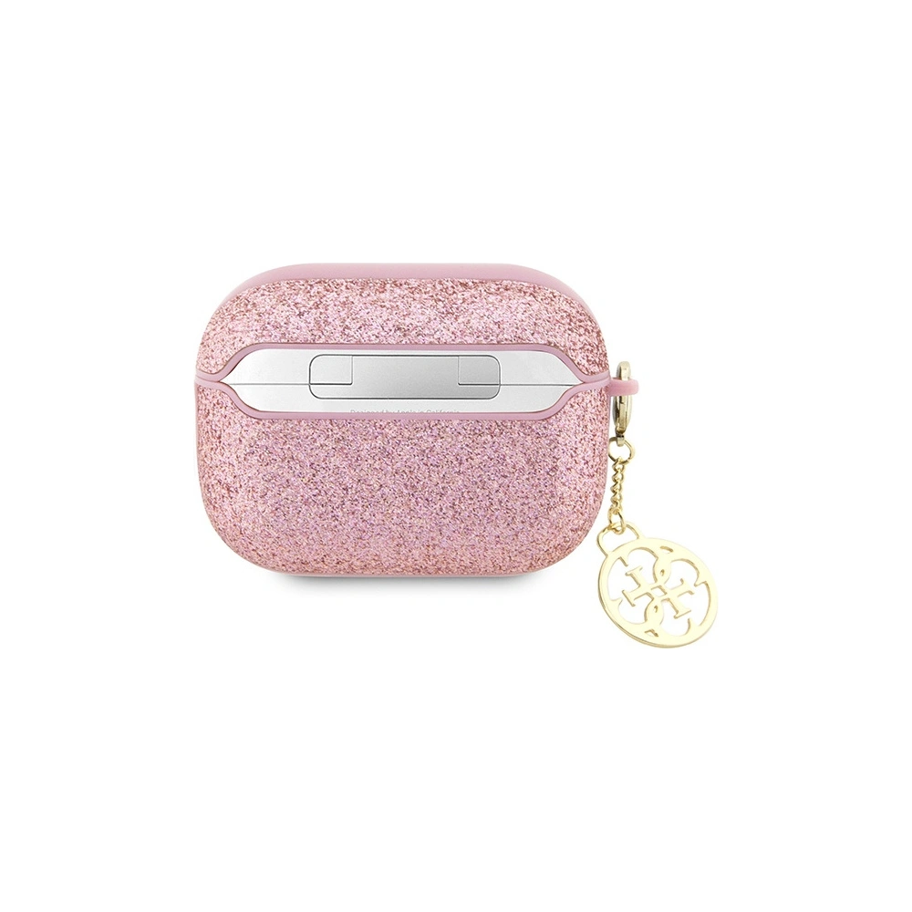 Hurtownia GSM - Etui Guess GUAP2GLGSHP Apple AirPods Pro 2 tok rózsaszín/pink Glitter Flake 4G Charm - GUE2395 - {ean13} - Hurt
