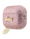 Hurtownia GSM - Etui Guess GUAP2GLGSHP Apple AirPods Pro 2 tok rózsaszín/pink Glitter Flake 4G Charm - GUE2395 - {ean13} - Hurt