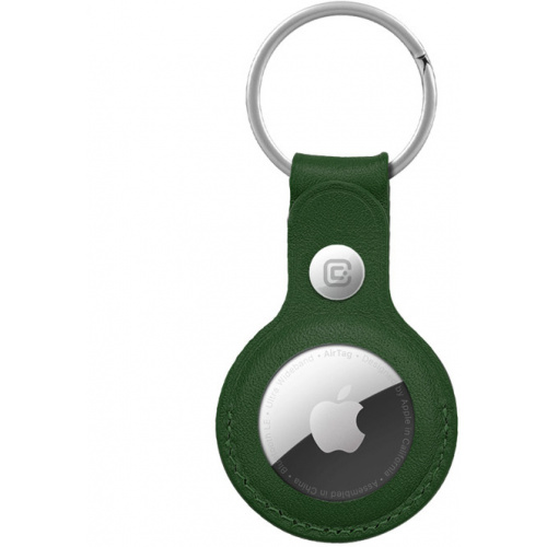 Crong Distributor - 5904310702645 - CRG587 - Crong Leather Case with Key Ring Apple AirTag (green) - B2B homescreen