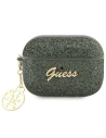 Etui Guess GUAP2GLGSHA Apple AirPods Pro 2 cover zielony/khaki Glitter Flake 4G Charm