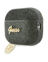 Etui Guess GUAP2GLGSHA Apple AirPods Pro 2 cover zielony/khaki Glitter Flake 4G Charm