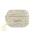 Etui Guess GUAP2GLGSHD Apple AirPods Pro 2 husă aurie/glitter Flake 4G Charm