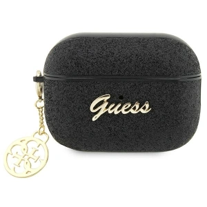 Hurtownia GSM - Etui Guess GUAP2GLGSHK Apple AirPods Pro 2 tok fekete/black Glitter Flake 4G Charm - GUE2399 - {ean13} - Hurt