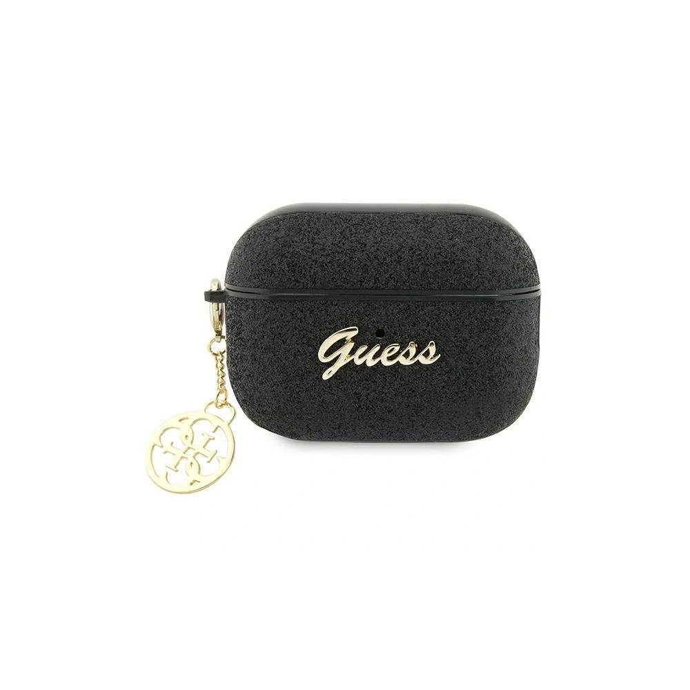 Hurtownia GSM - Etui Guess GUAP2GLGSHK Apple AirPods Pro 2 tok fekete/black Glitter Flake 4G Charm - GUE2399 - {ean13} - Hurt