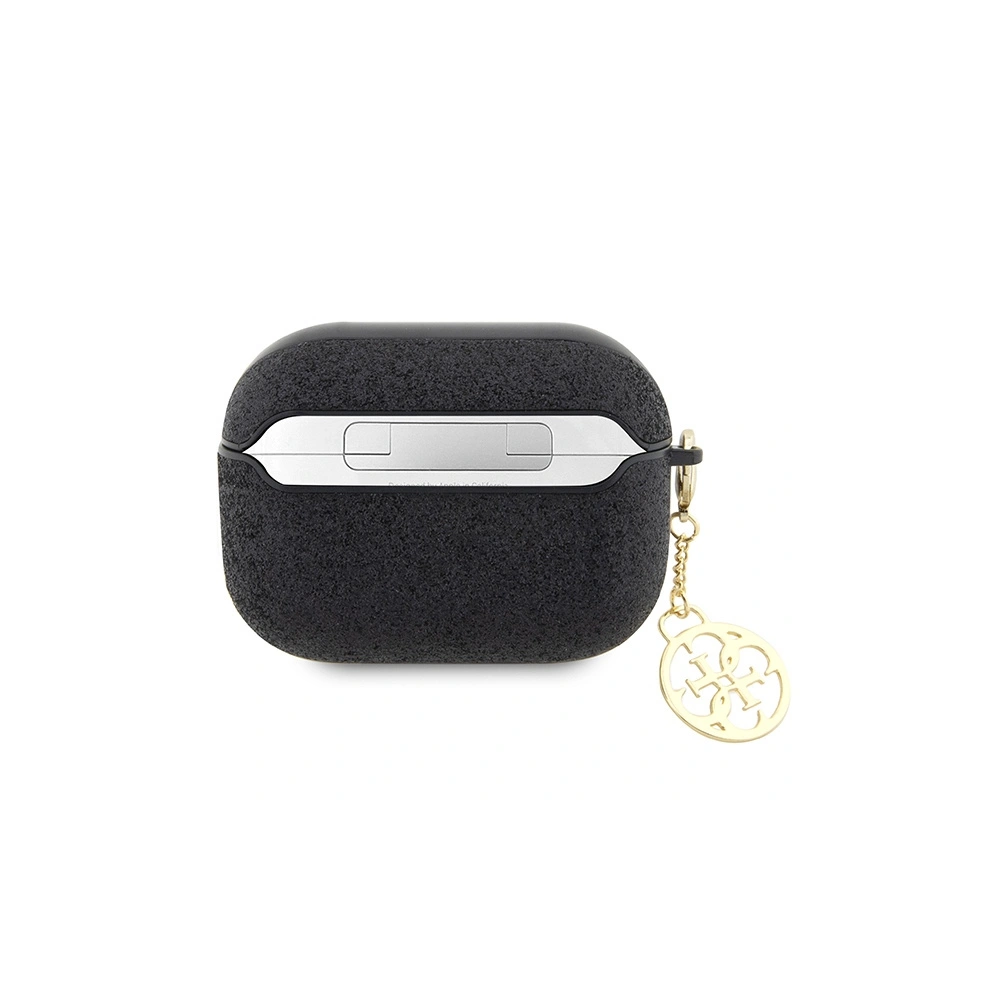 Hurtownia GSM - Etui Guess GUAP2GLGSHK Apple AirPods Pro 2 tok fekete/black Glitter Flake 4G Charm - GUE2399 - {ean13} - Hurt