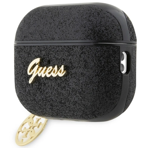 Etui Guess GUAP2GLGSHK Apple AirPods Pro 2 cover czarny/black Glitter Flake 4G Charm