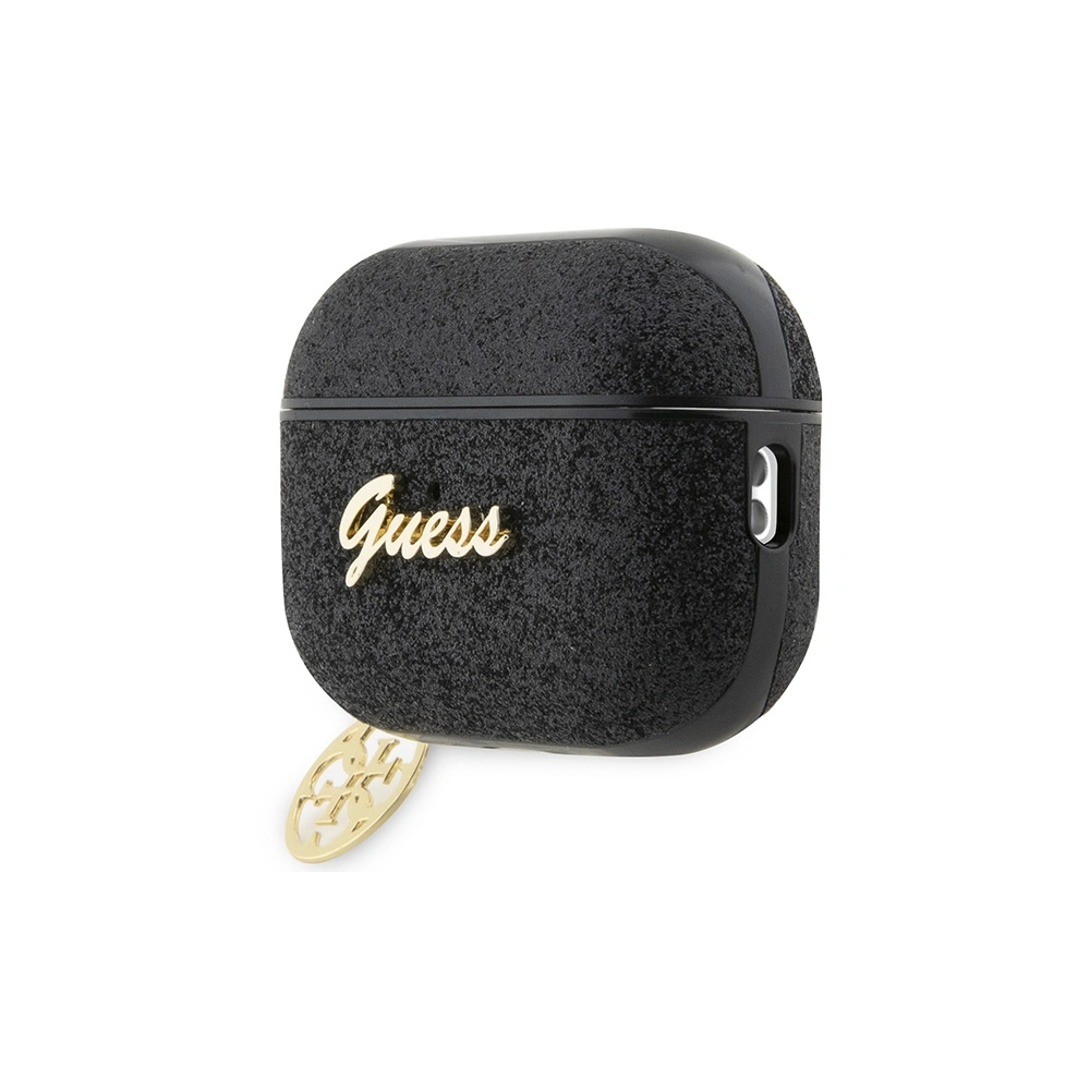 Hurtownia GSM - Etui Guess GUAP2GLGSHK Apple AirPods Pro 2 tok fekete/black Glitter Flake 4G Charm - GUE2399 - {ean13} - Hurt
