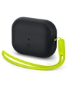 Etui Spigen Silicone Fit Strap Apple AirPods Pro 2/1 Černá/Fantomová Zelená