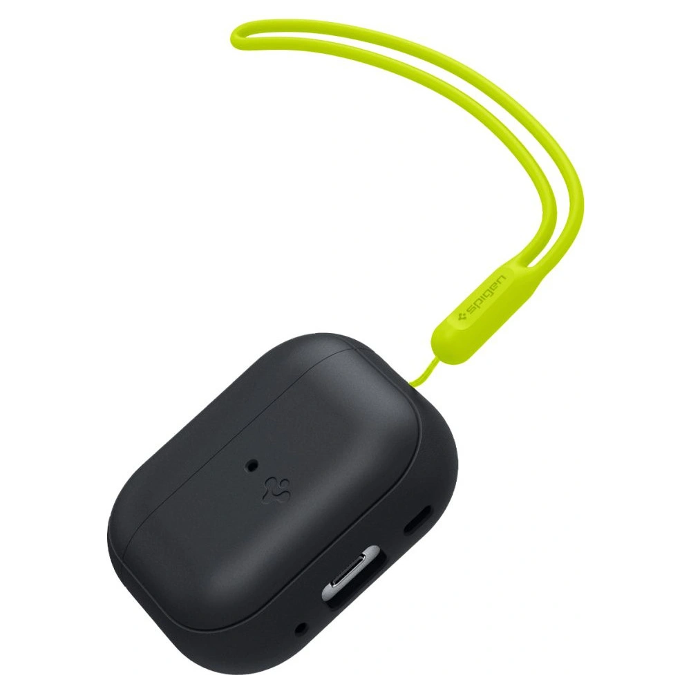 Hurtownia GSM - Case Spigen Silicone Fit Strap Apple AirPods Pro 2/1 Schwarz/Phantom Grün - SPN2743 - {ean13} - Hurt