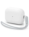 Etui Spigen Silicone Fit Strap Apple AirPods Pro 2/1 Fehér/Szürke