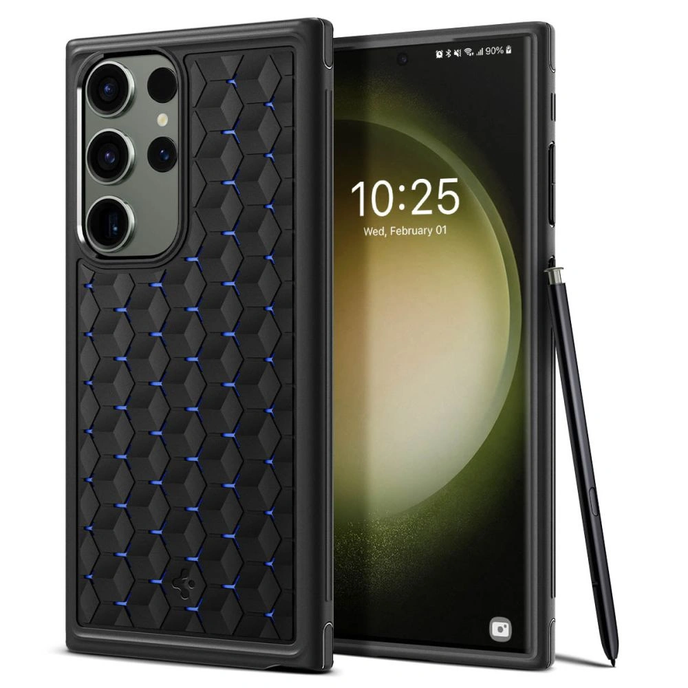Hurtownia GSM - Case Spigen Cryo Armor Samsung Galaxy S23 Ultra Matt Schwarz - SPN2747 - {ean13} - Hurt