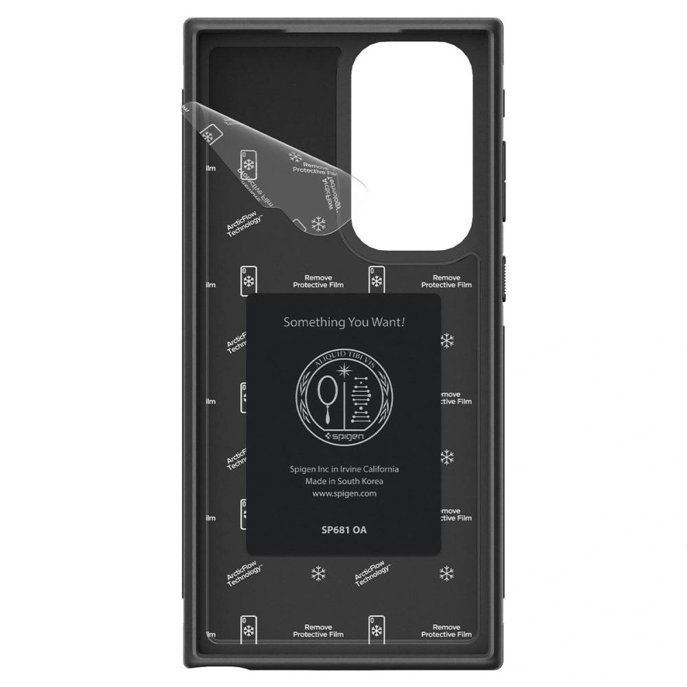 Hurtownia GSM - Case Spigen Cryo Armor Samsung Galaxy S23 Ultra Matt Schwarz - SPN2747 - {ean13} - Hurt