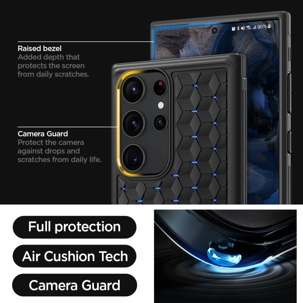 Wholesale Spigen Cryo Armor Samsung Galaxy S23 Ultra Matte Black - SPN2747 - {ean13} - Hurt