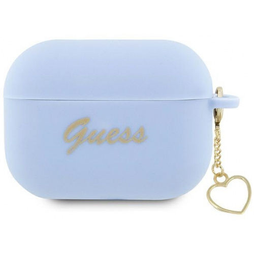 Guess Distributor - 3666339111007 - GUE2400 - Guess GUAP2LSCHSB Apple AirPods Pro 2 blue Silicone Charm Heart Collection - B2B homescreen
