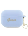Hurtownia GSM - Case Guess GUAP2LSCHSB Apple AirPods Pro 2 Hülle blau/blue Silikon Charm Herz Kollektion - GUE2400 - {ean13} - Hurt