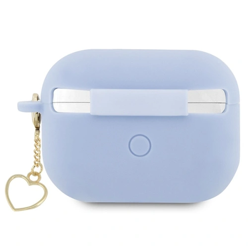 Etui Guess GUAP2LSCHSB Apple AirPods Pro 2 cover niebieski/blue Silicone Charm Heart Collection