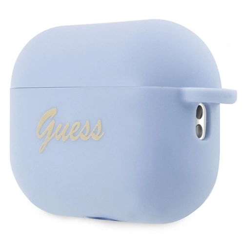 Etui Guess GUAP2LSCHSB Apple AirPods Pro 2 cover niebieski/blue Silicone Charm Heart Collection