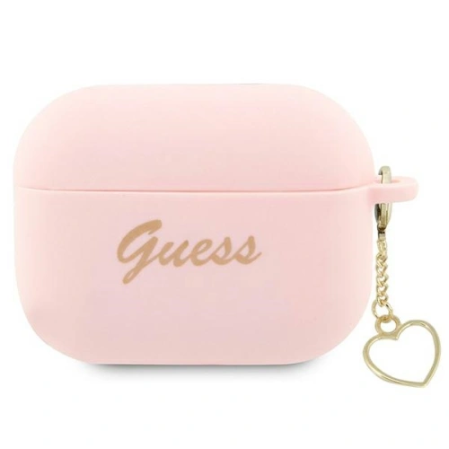 Hurtownia Guess - 3666339111014 - GUE2401 - Etui Guess GUAP2LSCHSP Apple AirPods Pro 2 cover różowy/pink Silicone Charm Heart Collection - B2B homescreen