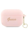 Etui Guess GUAP2LSCHSP Apple AirPods Pro 2 tok rózsaszín/pink Szilikon Charm Heart Collection
