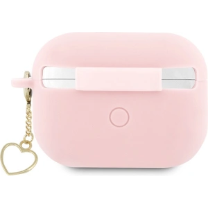 Hurtownia GSM - Etui Guess GUAP2LSCHSP Apple AirPods Pro 2 tok rózsaszín/pink Szilikon Charm Heart Collection - GUE2401 - {ean13} - Hurt