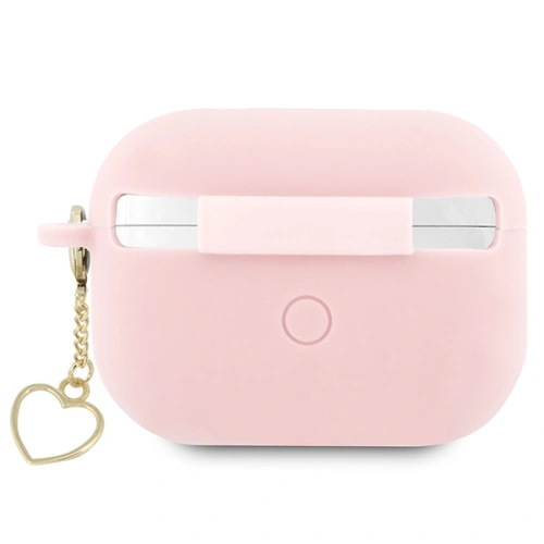 Etui Guess GUAP2LSCHSP Apple AirPods Pro 2 cover różowy/pink Silicone Charm Heart Collection