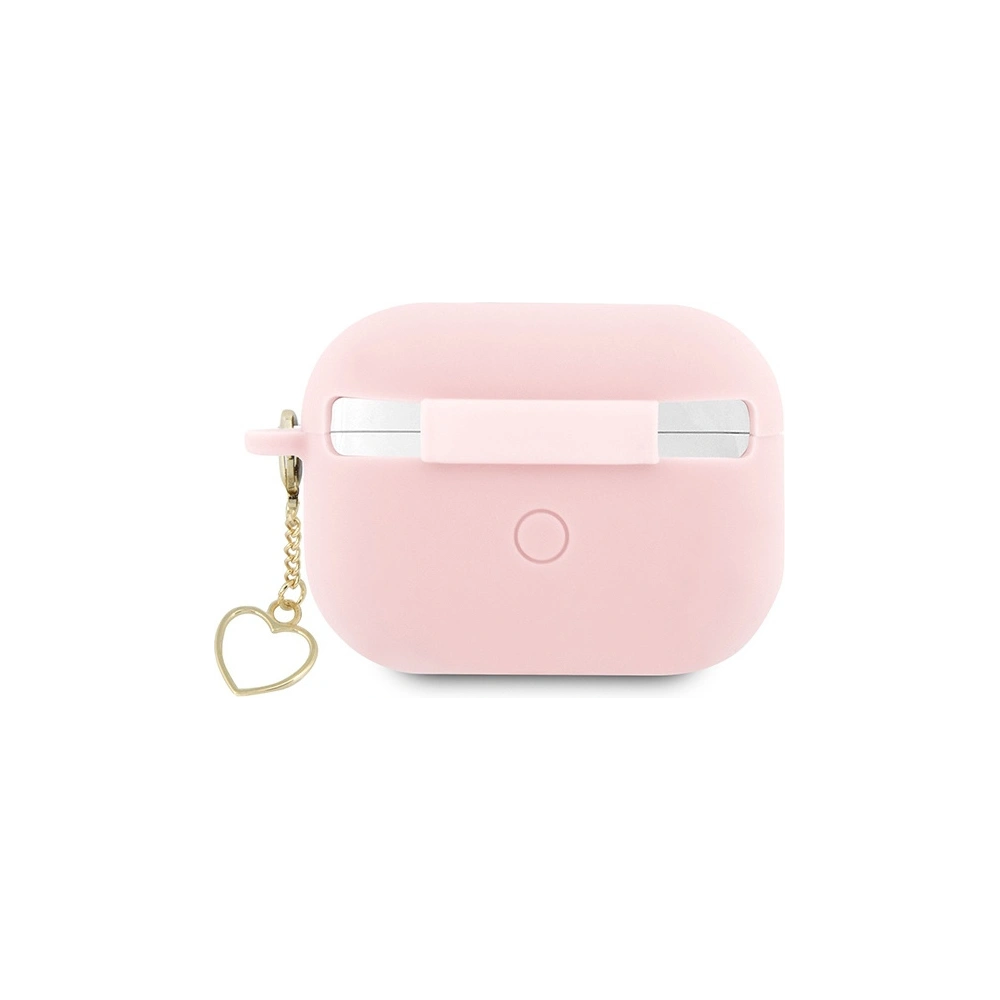 Hurtownia GSM - Etui Guess GUAP2LSCHSP Apple AirPods Pro 2 tok rózsaszín/pink Szilikon Charm Heart Collection - GUE2401 - {ean13} - Hurt