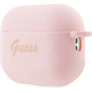 Etui Guess GUAP2LSCHSP Apple AirPods Pro 2 cover różowy/pink Silicone Charm Heart Collection