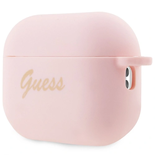 Etui Guess GUAP2LSCHSP Apple AirPods Pro 2 cover różowy/pink Silicone Charm Heart Collection