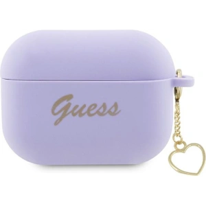 Hurtownia GSM - Etui Guess GUAP2LSCHSU Apple AirPods Pro 2 tok lila/purple Szilikon Charm Szív Kollekció - GUE2402 - {ean13} - Hurt