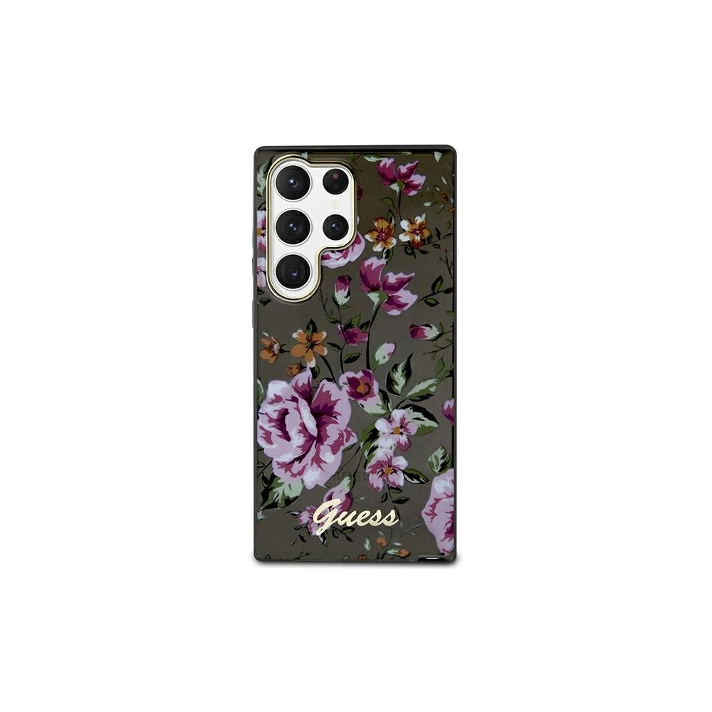 Hurtownia GSM - Case Guess GUHCS23LHCFWSK Samsung Galaxy S23 Ultra schwarz/black Hardcase Flower Collection - GUE2404 - {ean13} - Hurt