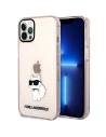 Wholesale Karl Lagerfeld KLHCP12MHNCHTCP Apple iPhone 12/12 Pro pink hardcase Ikonik Choupette - KLD1476 - {ean13} - Hurt