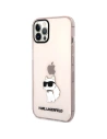 Wholesale Karl Lagerfeld KLHCP12MHNCHTCP Apple iPhone 12/12 Pro pink hardcase Ikonik Choupette - KLD1476 - {ean13} - Hurt
