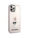Wholesale Karl Lagerfeld KLHCP12MHNCHTCP Apple iPhone 12/12 Pro pink hardcase Ikonik Choupette - KLD1476 - {ean13} - Hurt