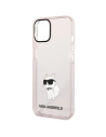 Wholesale Karl Lagerfeld KLHCP12MHNCHTCP Apple iPhone 12/12 Pro pink hardcase Ikonik Choupette - KLD1476 - {ean13} - Hurt