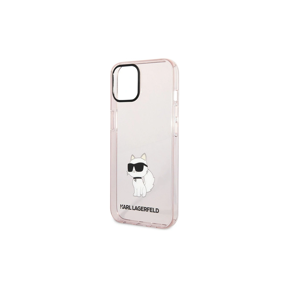 Wholesale Karl Lagerfeld KLHCP12MHNCHTCP Apple iPhone 12/12 Pro pink hardcase Ikonik Choupette - KLD1476 - {ean13} - Hurt